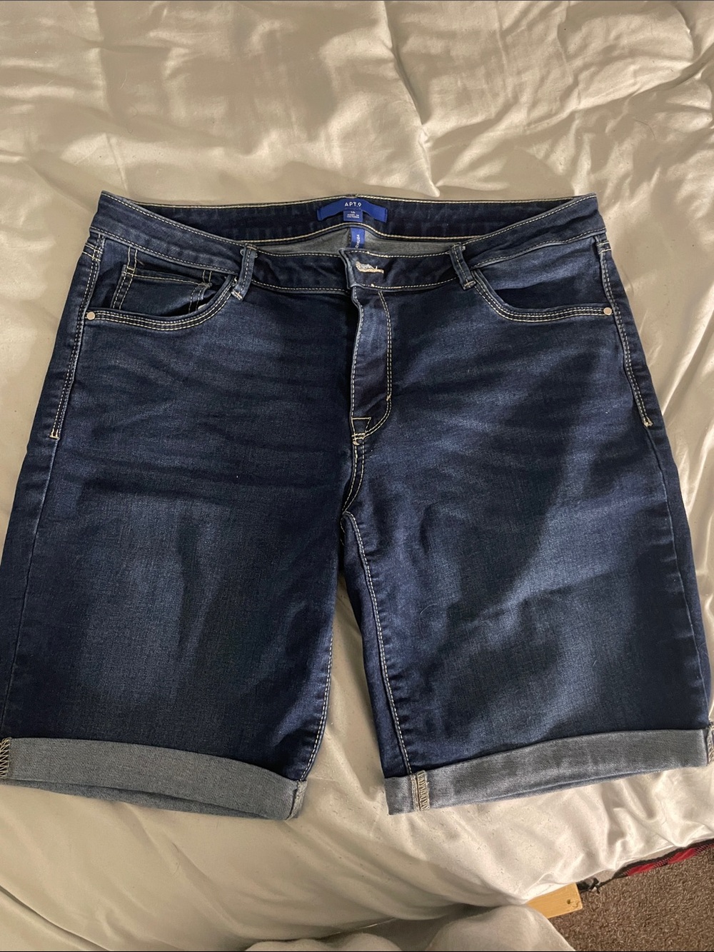 Apt. 9 Blue Denim Bermuda Shorts